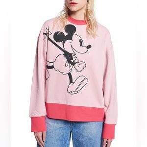 Karen Walker Disney Mickey Mouse Collab Pink Sweatshirt